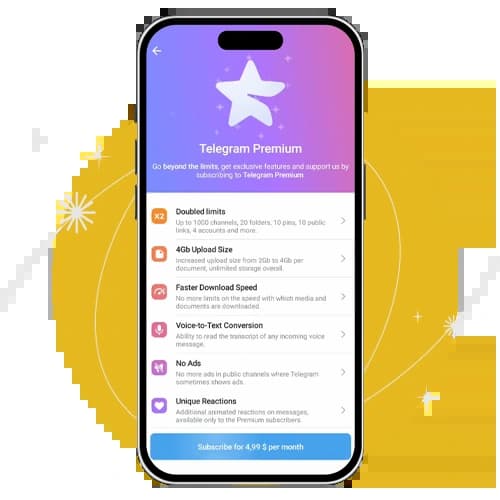 خرید تلگرام پرمیوم Telegram Premium (ارزان و فوری)